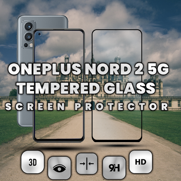 OnePlus Nord 2 5G - Härdat Glas 9H - Super kvalitet 3D Skärmskydd