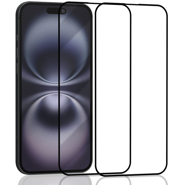 2-Pack Iphone 16 Plus Skärmskydd - Härdat Glas 9H - Super kvalitet 3D